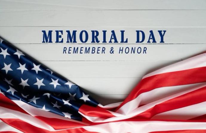 Image of Memorial Day banner stating Memorial Day Remember and Honor